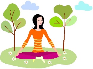 Illustration of a woman doing yoga for peace of mind.