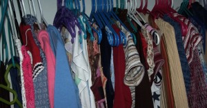 Closet with too many choices