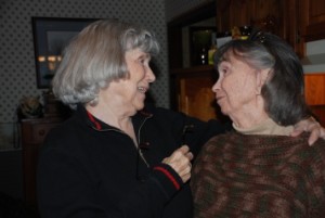 One Sister respecting the other with Alzheimer's