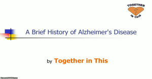 History of Alzheimer's disease