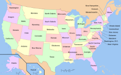 Map of the States with links to Medicaid specific resources for each state