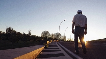 Gentleman with Alzheimer's experiencing sundowning