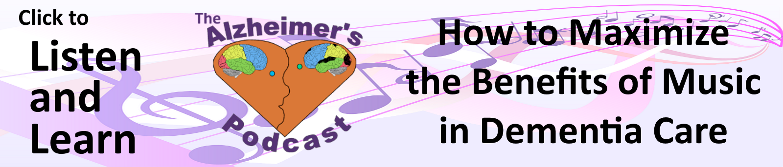 Banner ad for episode 8 of The Alzheimer's Podcast